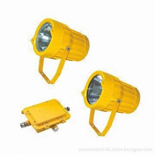 Explosion-proof Spotlight, Made of Aluminum Alloy and Tempered Glass